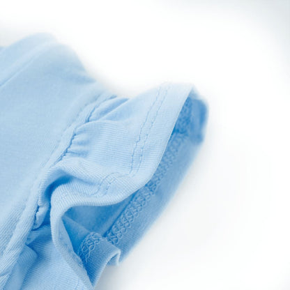 Kinder-T-Shirt mit Rüschenärmeln Hellblau 104