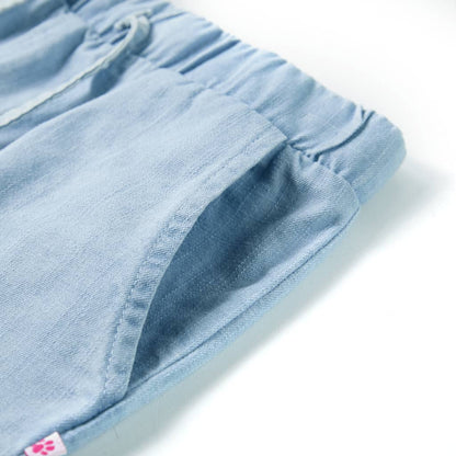Kindershorts Helles Jeansblau 140