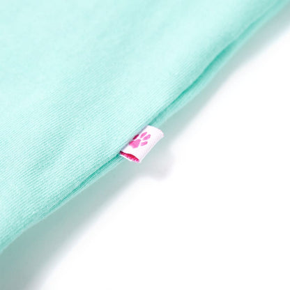 Kinder-T-Shirt Helles Minzgrün 140