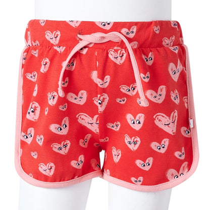 Kindershorts mit Kordelzug Rot 104