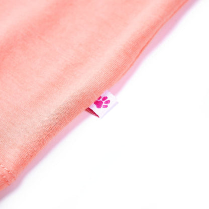 Kinder-T-Shirt Neonkoralle 140