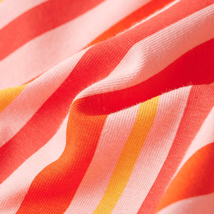 Kinderkleid mit Kordelzug Rosa und Rot 116