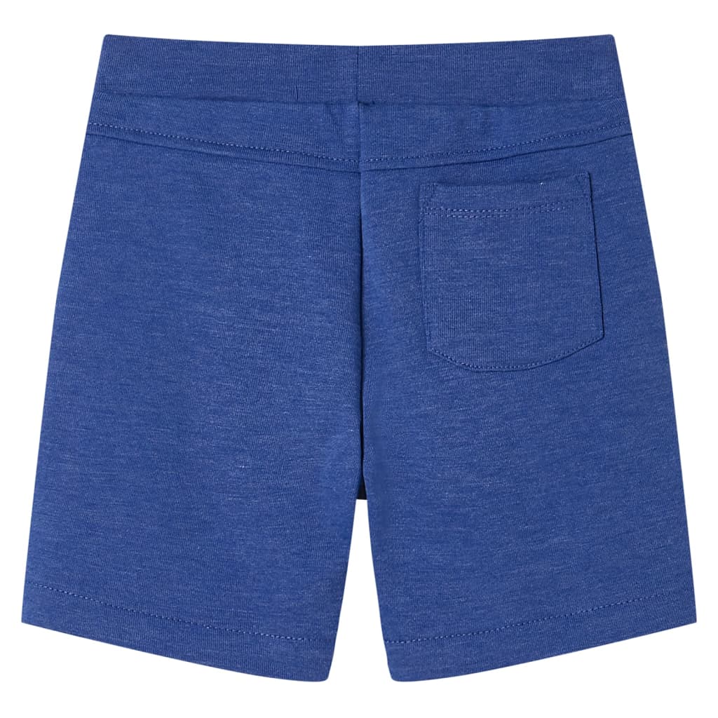 Kindershorts mit Kordelzug Blau Melange 116