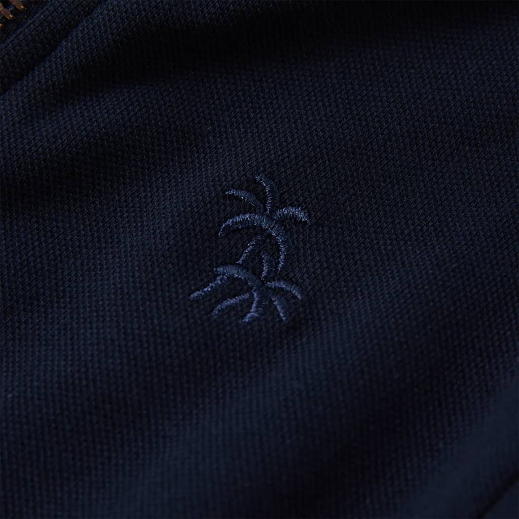 Kinder-Sweatshirt mit Reißverschluss Marineblau 116