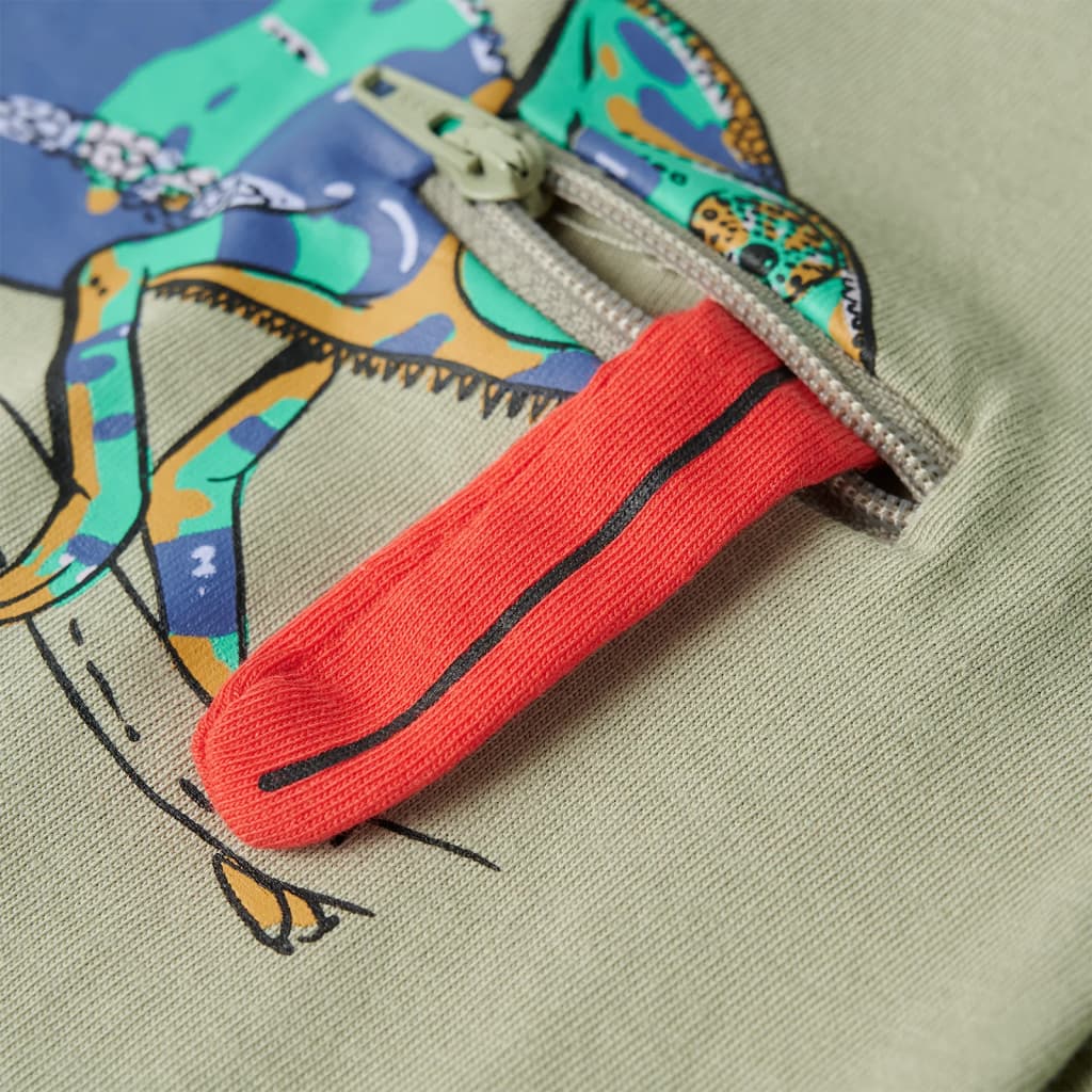 Kinder-Kurzarmshirt Hellkhaki 128