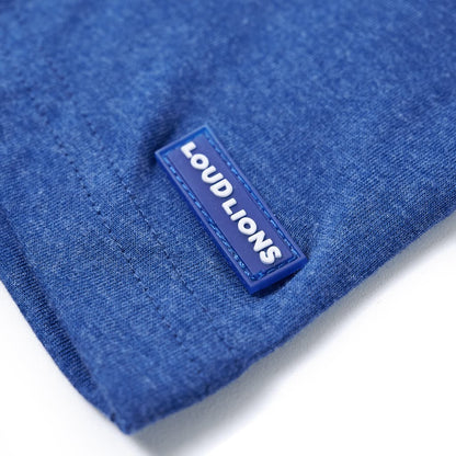 Kinder-T-Shirt Dunkelblau Melange 128