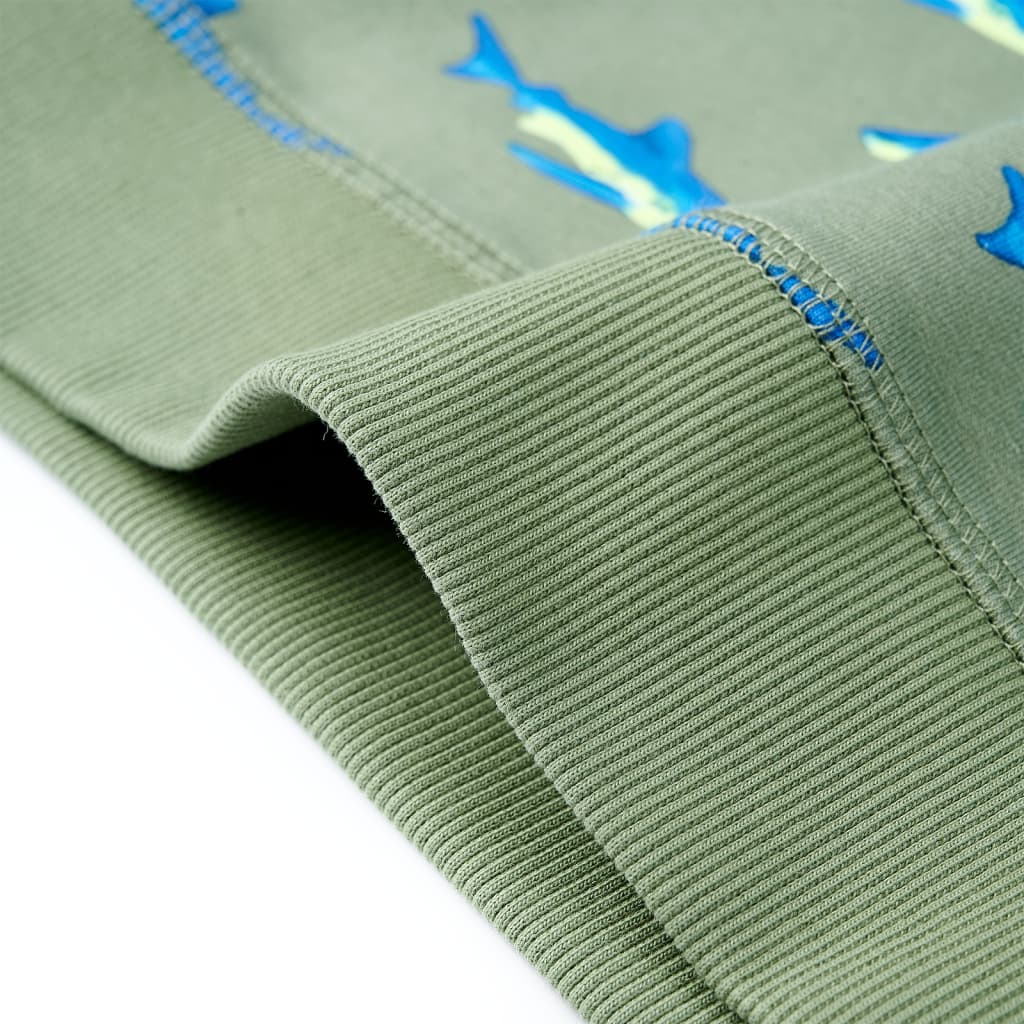 Kinder-Sweatshirt Helles Khaki 116