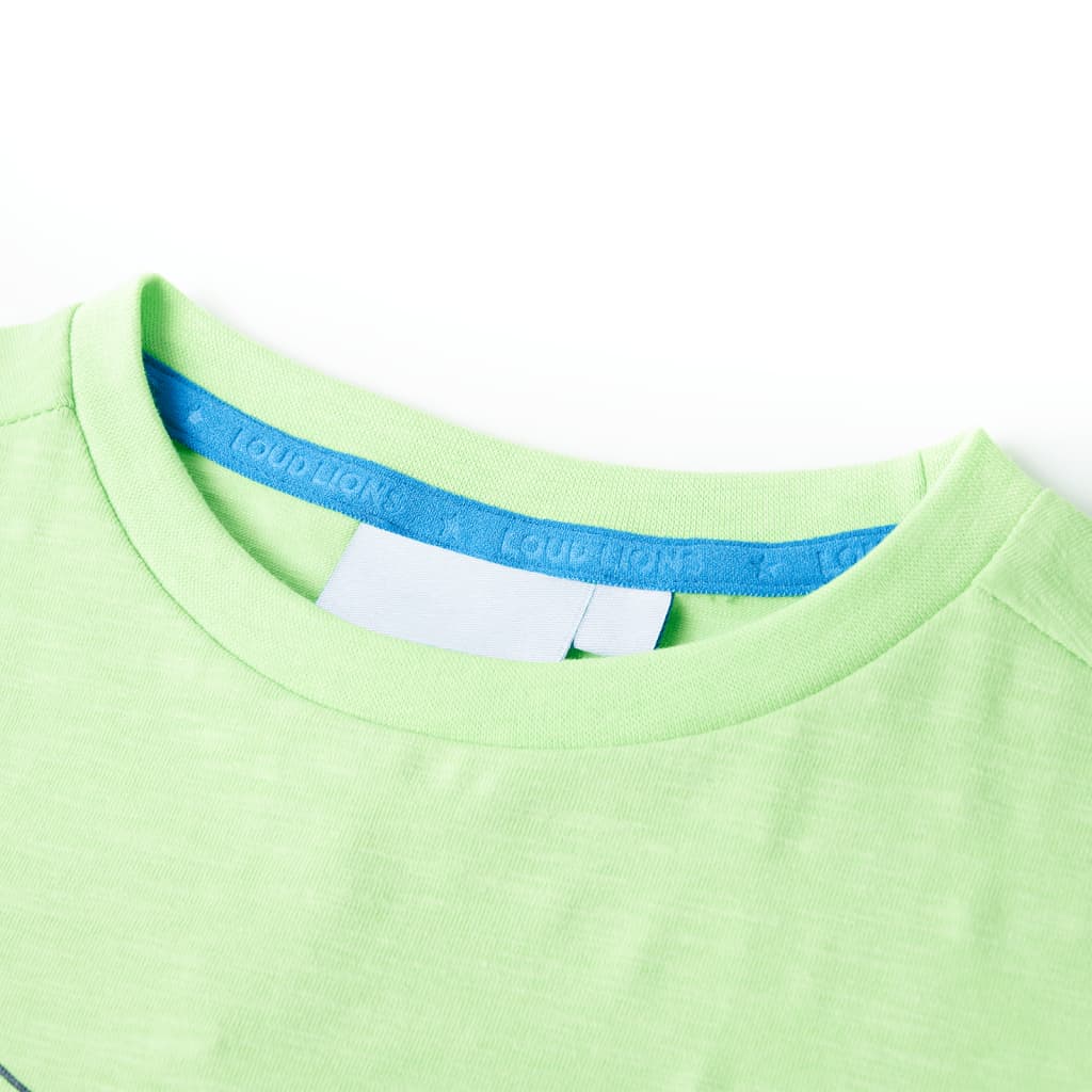 Kinder-T-Shirt Neongrün 128