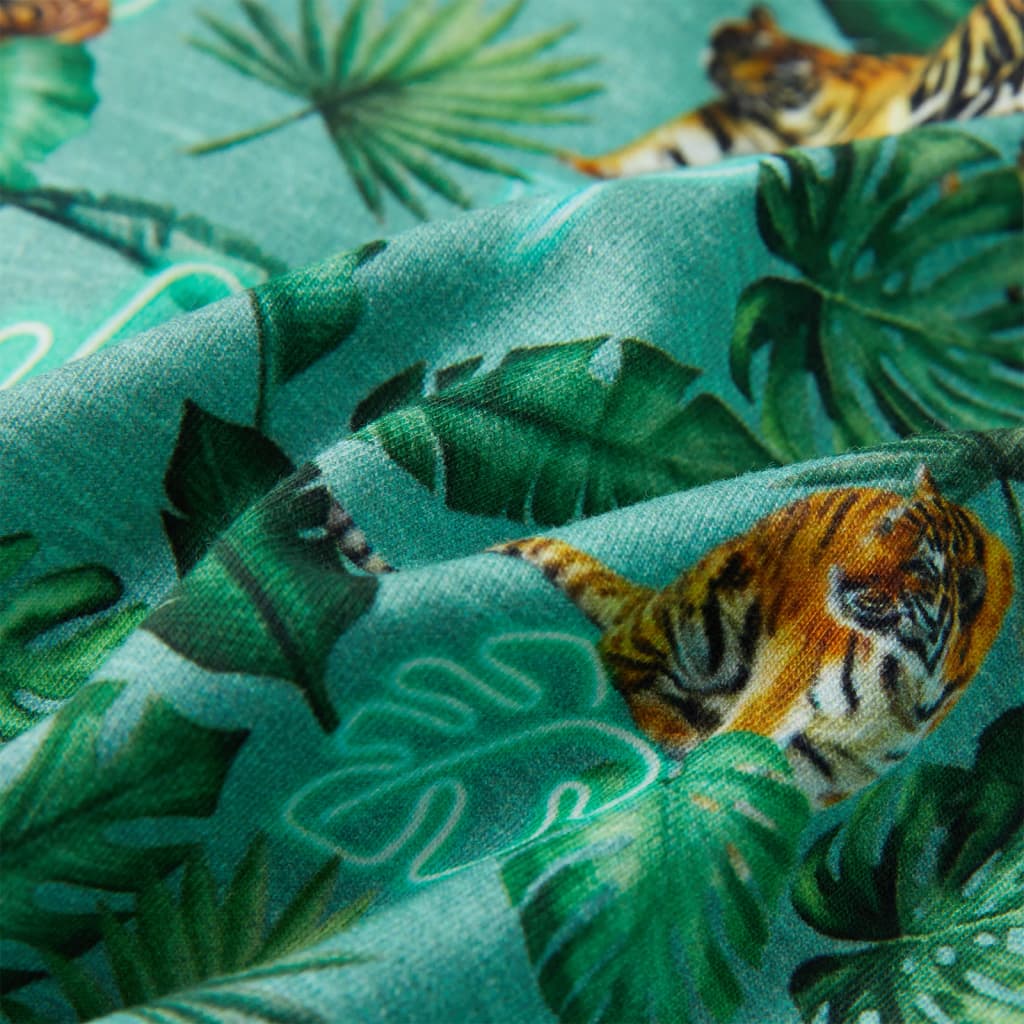 Kinder-Sweatshirt Hellgrün Melange 140