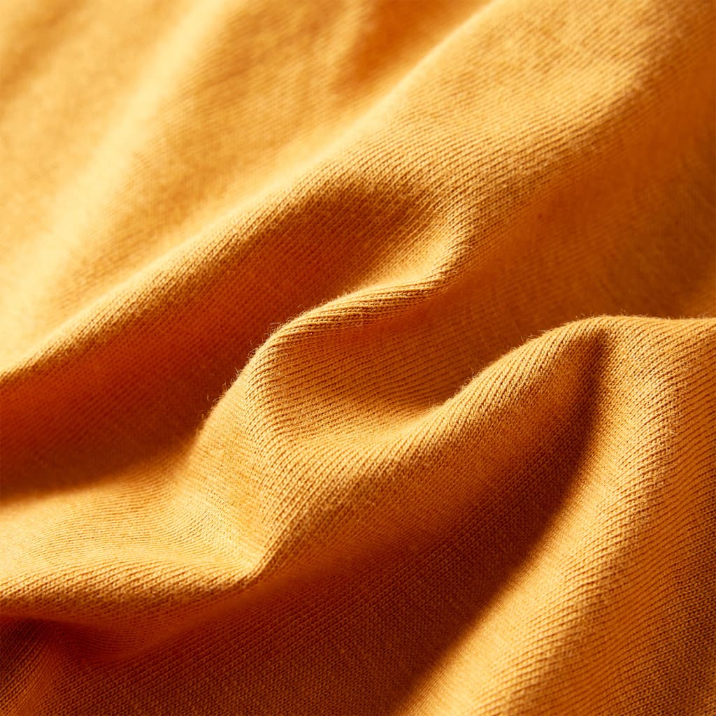 Kinder-Langarmshirt Dunkles Ocker 104