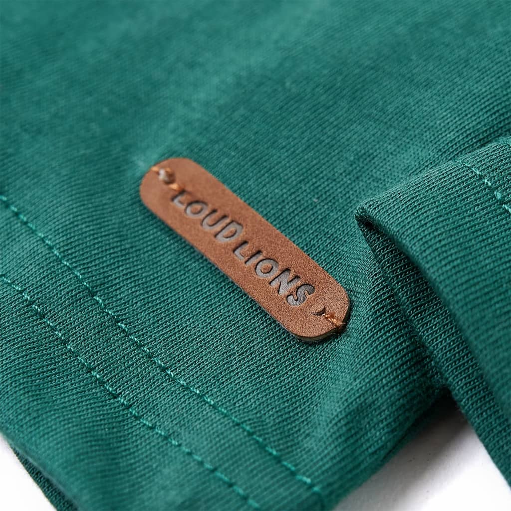 Kinder-Langarmshirt Grün 128