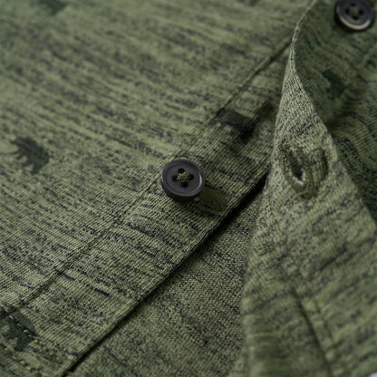 Kinderhemd Khaki Melange 128