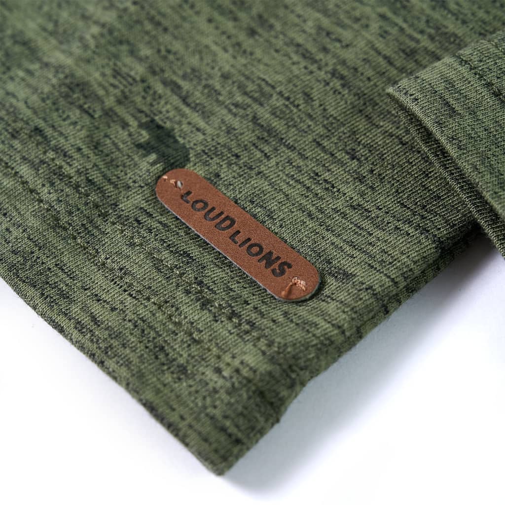 Kinderhemd Khaki Melange 128