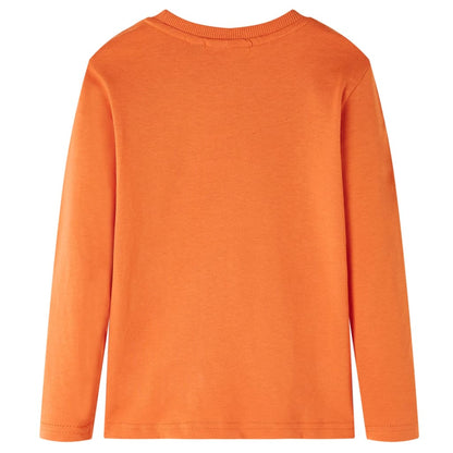 Kinder-Langarmshirt Dunkelorange 104