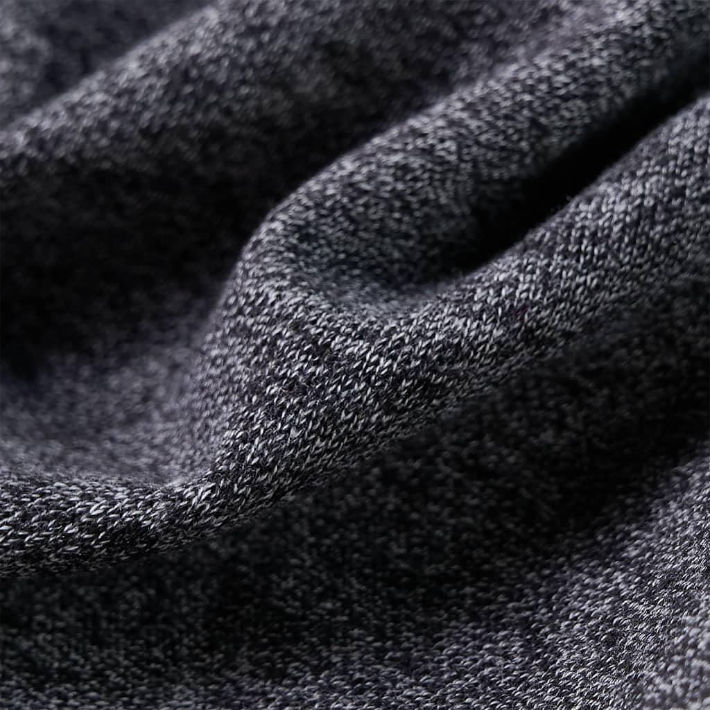 Kinder-Kapuzenpullover mit Reißverschluss Grau Melange 104