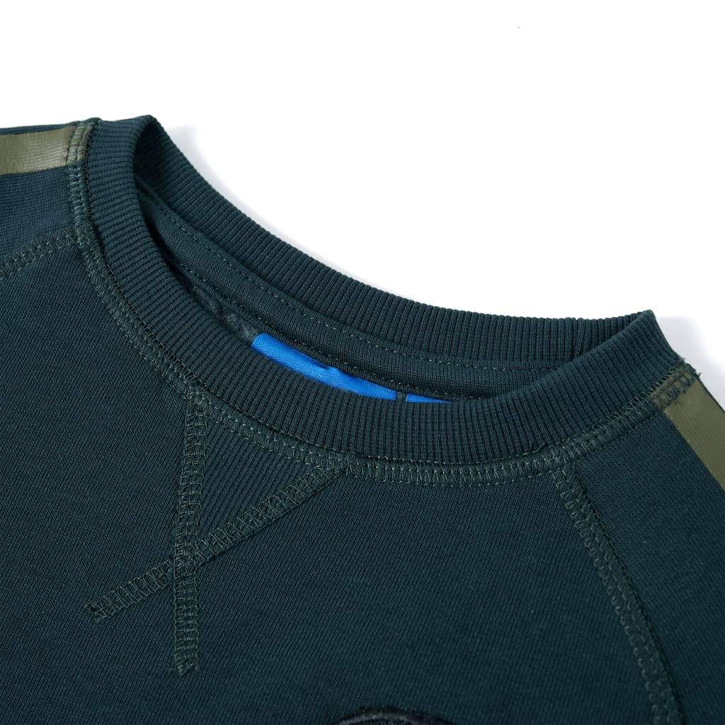 Kinder-Sweatshirt Moosgrün 116