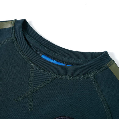 Kinder-Sweatshirt Moosgrün 140