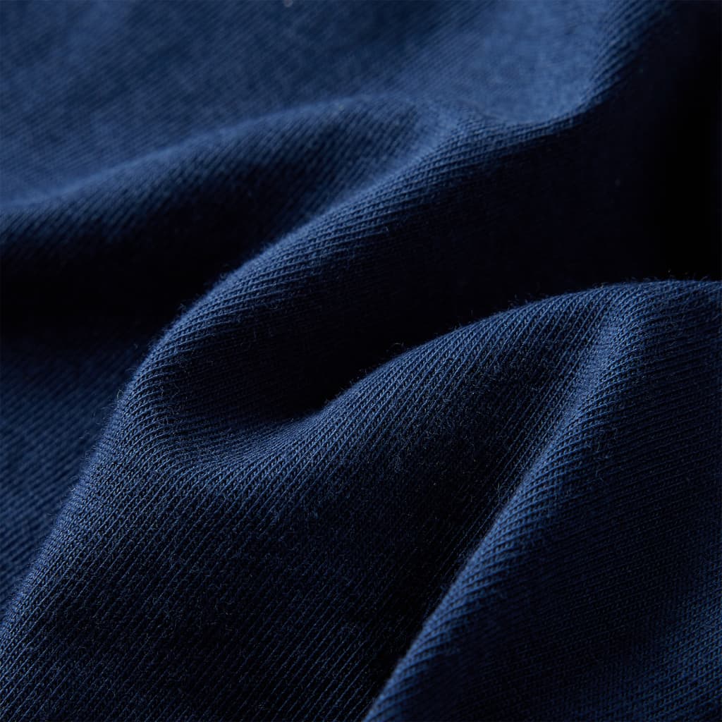 Kinder-Langarmshirt Marineblau 128