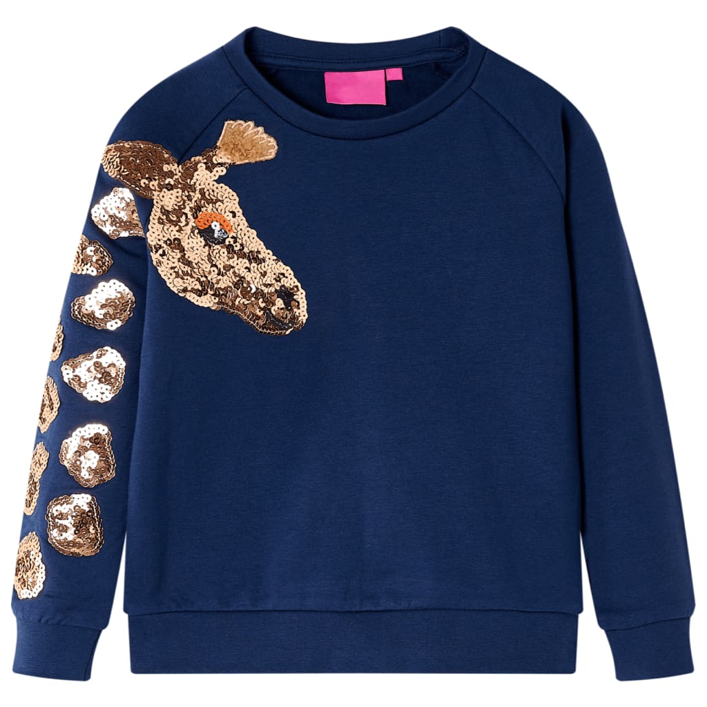 Kinder-Sweatshirt Marineblau 116