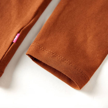 Kinder-Langarmshirt Cognac 104