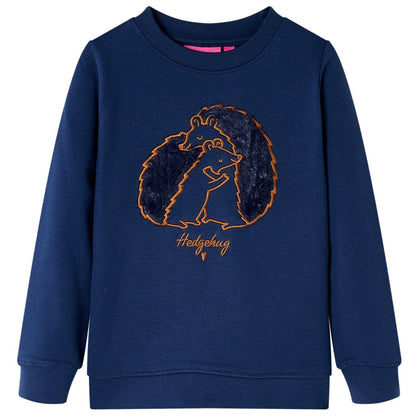 Kinder-Sweatshirt Marineblau 116