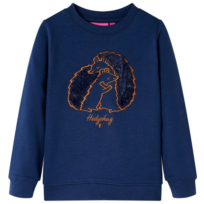 Kinder-Sweatshirt Marineblau 140