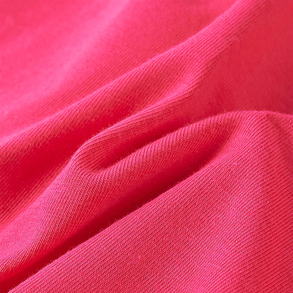 Kinder-Langarmshirt Knallrosa 104