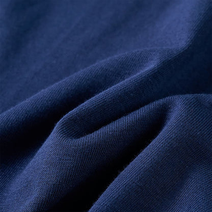 Kinder-Langarmshirt Marineblau 116
