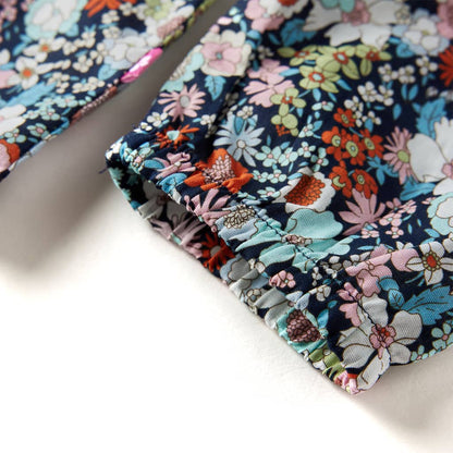 Kinder-Langarmbluse Dunkelblau 92