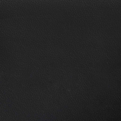 Massagesessel mit Fußteil Schwarz Kunstleder