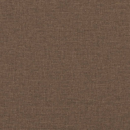 Massagesessel mit Fußteil Braun Stoff