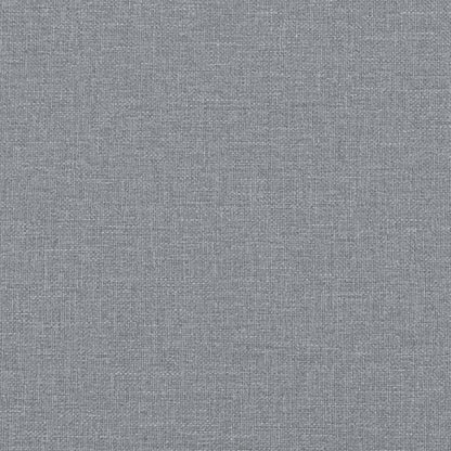 Massagesessel mit Fußhocker Hellgrau Stoff