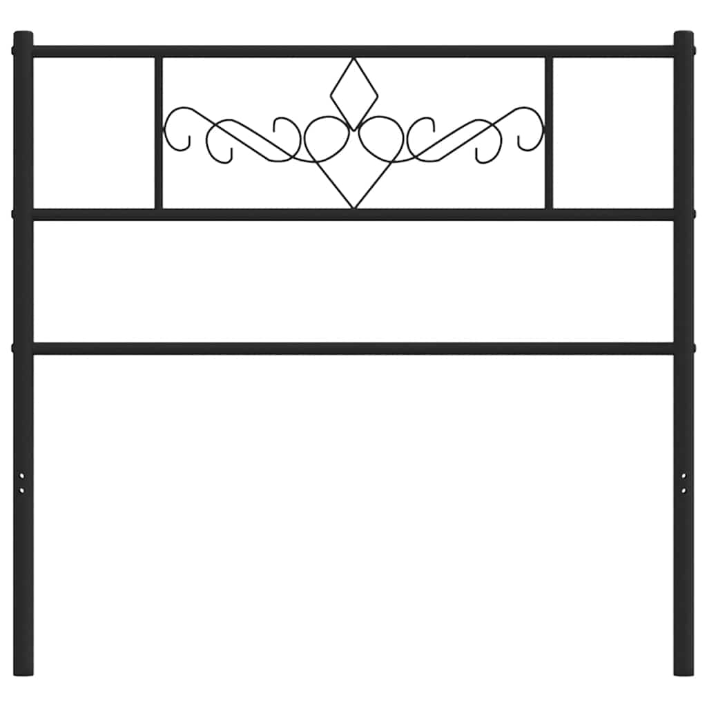 Ersatz-Kopfteil Metall Schwarz 100 cm