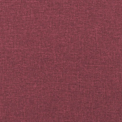 4-tlg. Sofagarnitur mit Kissen Weinrot Stoff