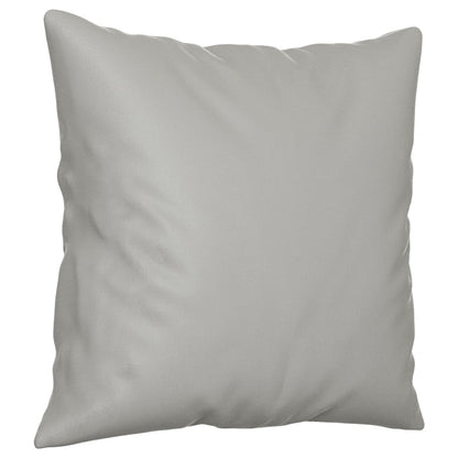 3-tlg. Sofagarnitur mit Kissen Hellgrau Mikrofasergewebe