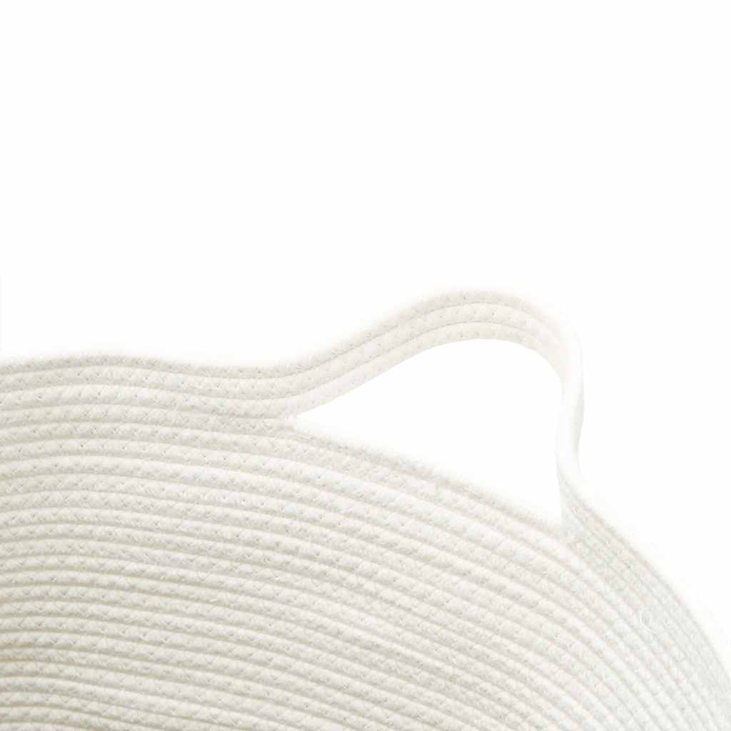 Aufbewahrungskorb Schwarz und Weiß 49x65 cm Baumwolle