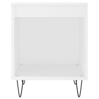 Nachttische 2 Stk. Weiß 40x35x50 cm Holzwerkstoff