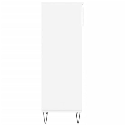 Schuhschrank Hochglanz-Weiß 40x36x105 cm Holzwerkstoff