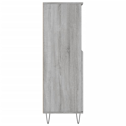 Highboard Grau Sonoma 60x36x110 cm Holzwerkstoff