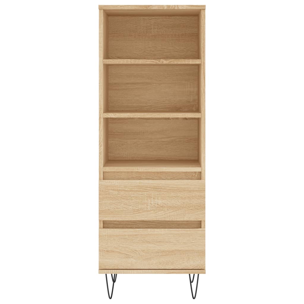 Highboard Sonoma-Eiche 40x36x110 cm Holzwerkstoff