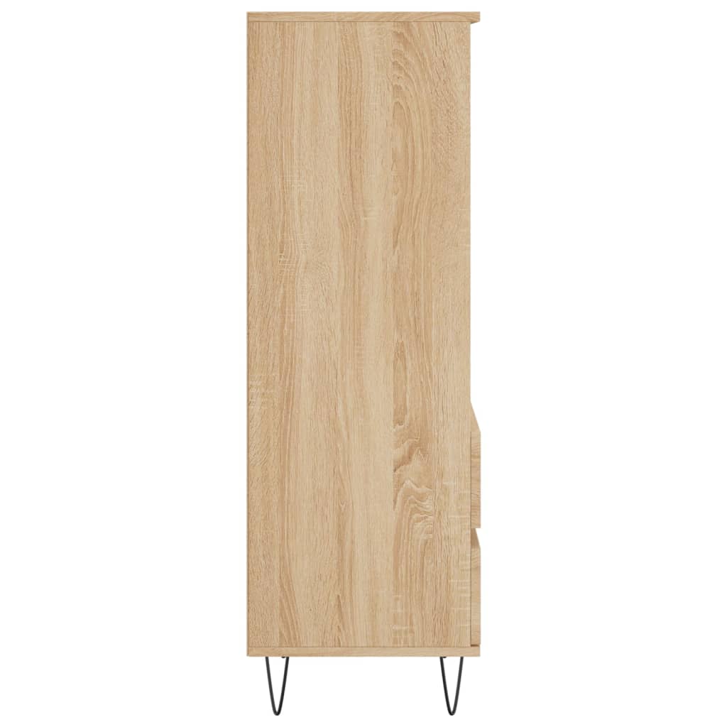 Highboard Sonoma-Eiche 40x36x110 cm Holzwerkstoff