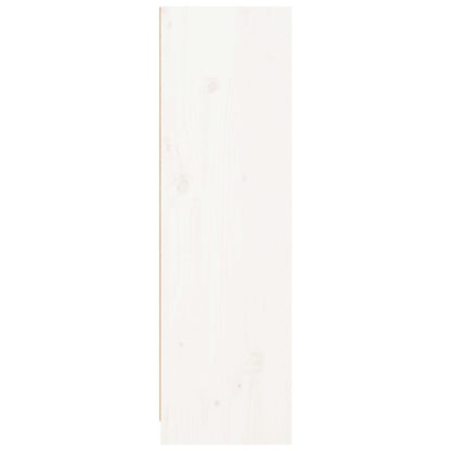 Bücherregal Weiß 70x33x110 cm Massivholz Kiefer