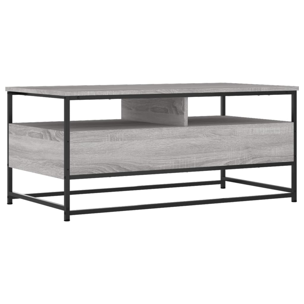 Couchtisch Grau Sonoma 100x51x45 cm Holzwerkstoff