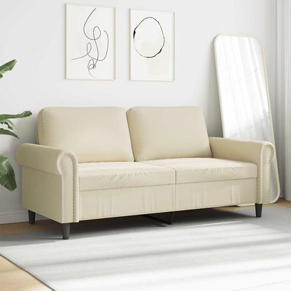 2-Sitzer-Sofa Creme 140 cm Kunstleder