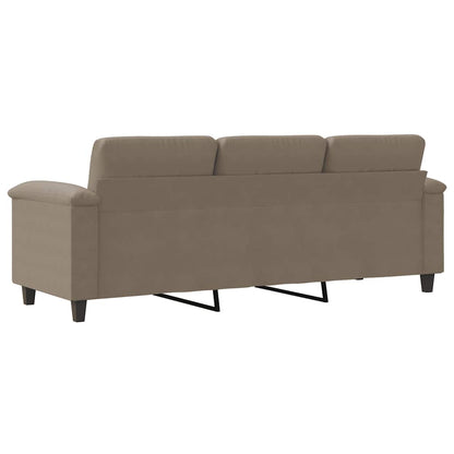 3-Sitzer-Sofa Taupe 180 cm Mikrofasergewebe