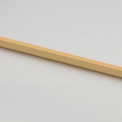 Innentür Schlank Golden 76x201,5 cm Hartglas und Aluminium