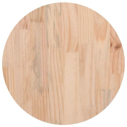 Tischplatte Rund Weiß Ø40x3 cm Massivholz Kiefer