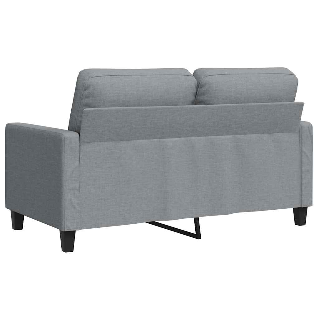 2-Sitzer-Sofa Hellgrau 120 cm Stoff