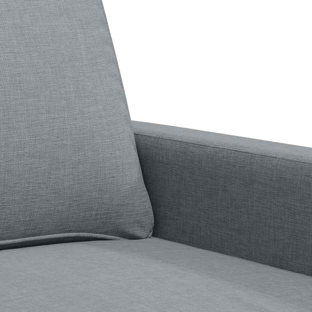 2-Sitzer-Sofa Hellgrau 120 cm Stoff