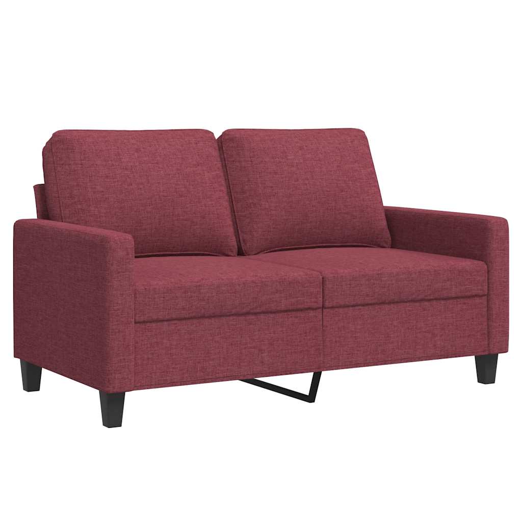 2-Sitzer-Sofa Weinrot 120 cm Stoff